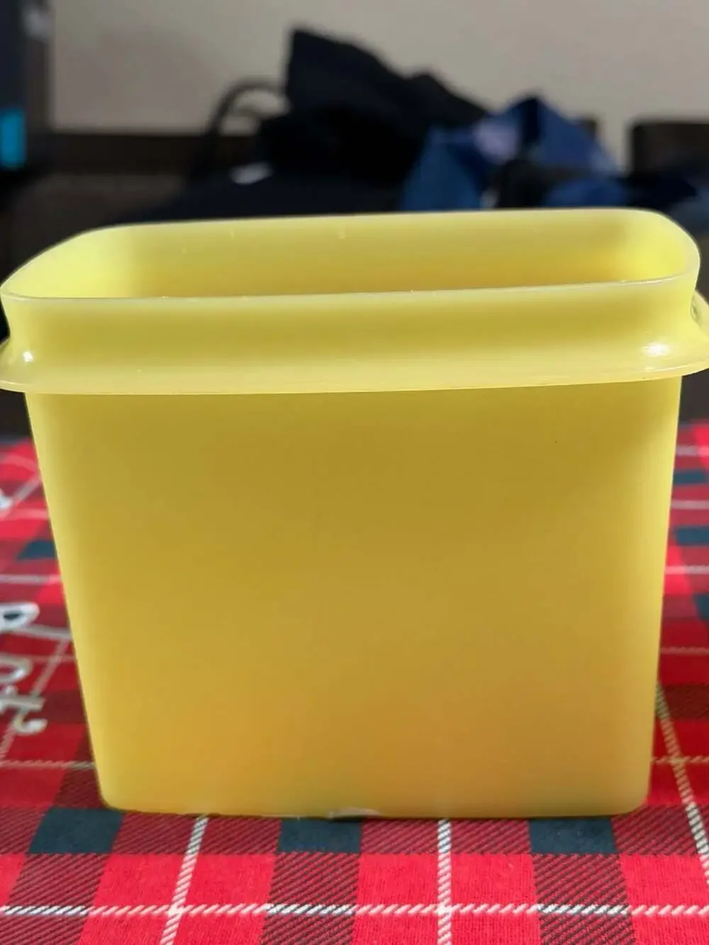 Vintage Tupperware Yellow Rectangular Storage Containers Set of 3